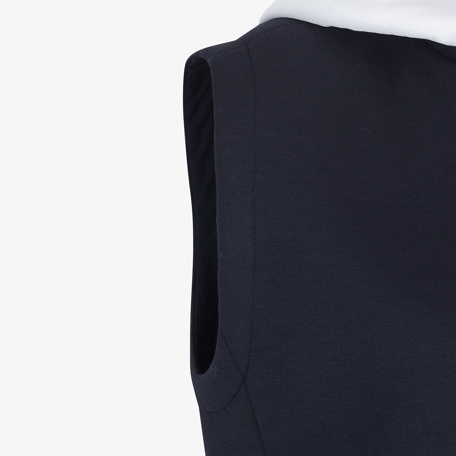 여성 사우스크로스 배색 후드 패딩 베스트_다크 네이비