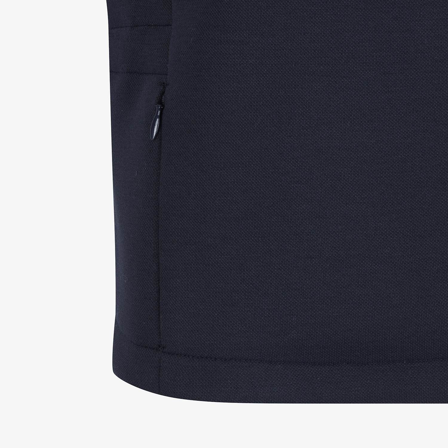 여성 사우스크로스 배색 후드 패딩 베스트_다크 네이비