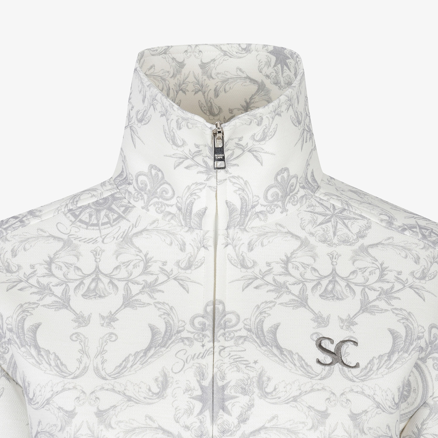 여성 사우스크로스 시드 테크 하이넥 집업 점퍼_그레이