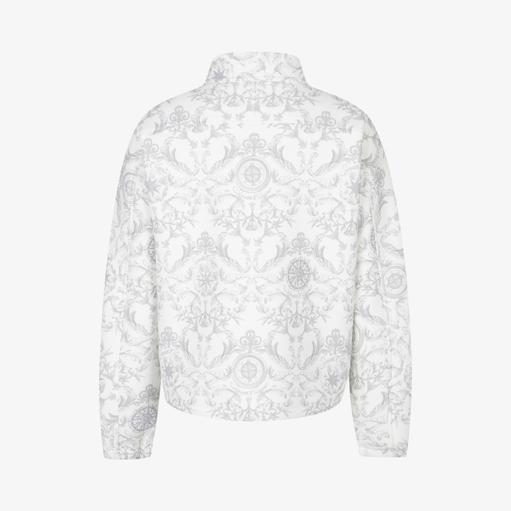 여성 사우스크로스 시드 테크 하이넥 집업 점퍼_그레이