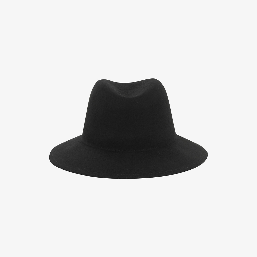 사우스케이프 여성 SC 로고 울 펠트 페도라 햇_블랙