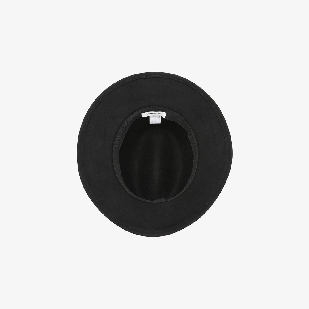 사우스케이프 여성 SC 로고 울 펠트 페도라 햇_블랙