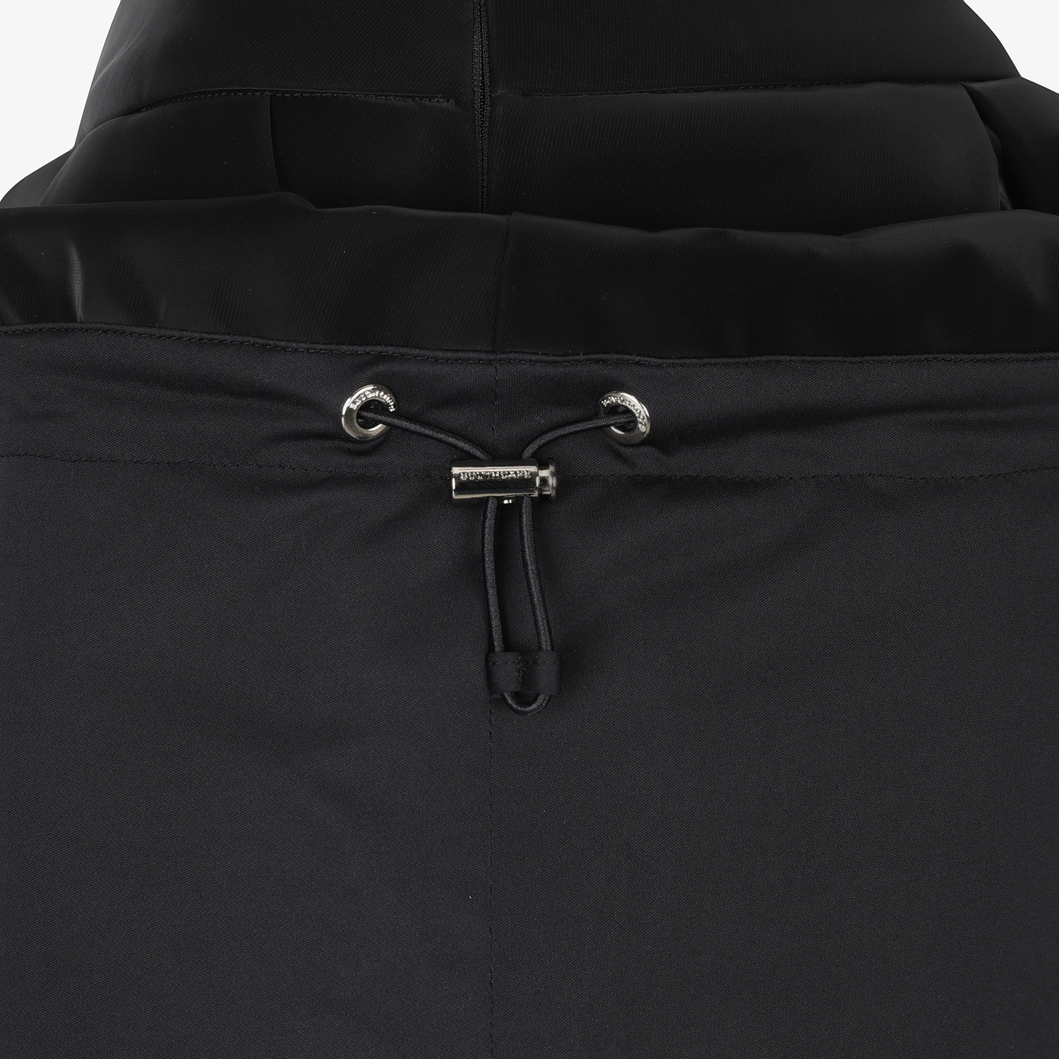 여성 사우스크로스 글로시 볼륨 플리츠 스커트_블랙