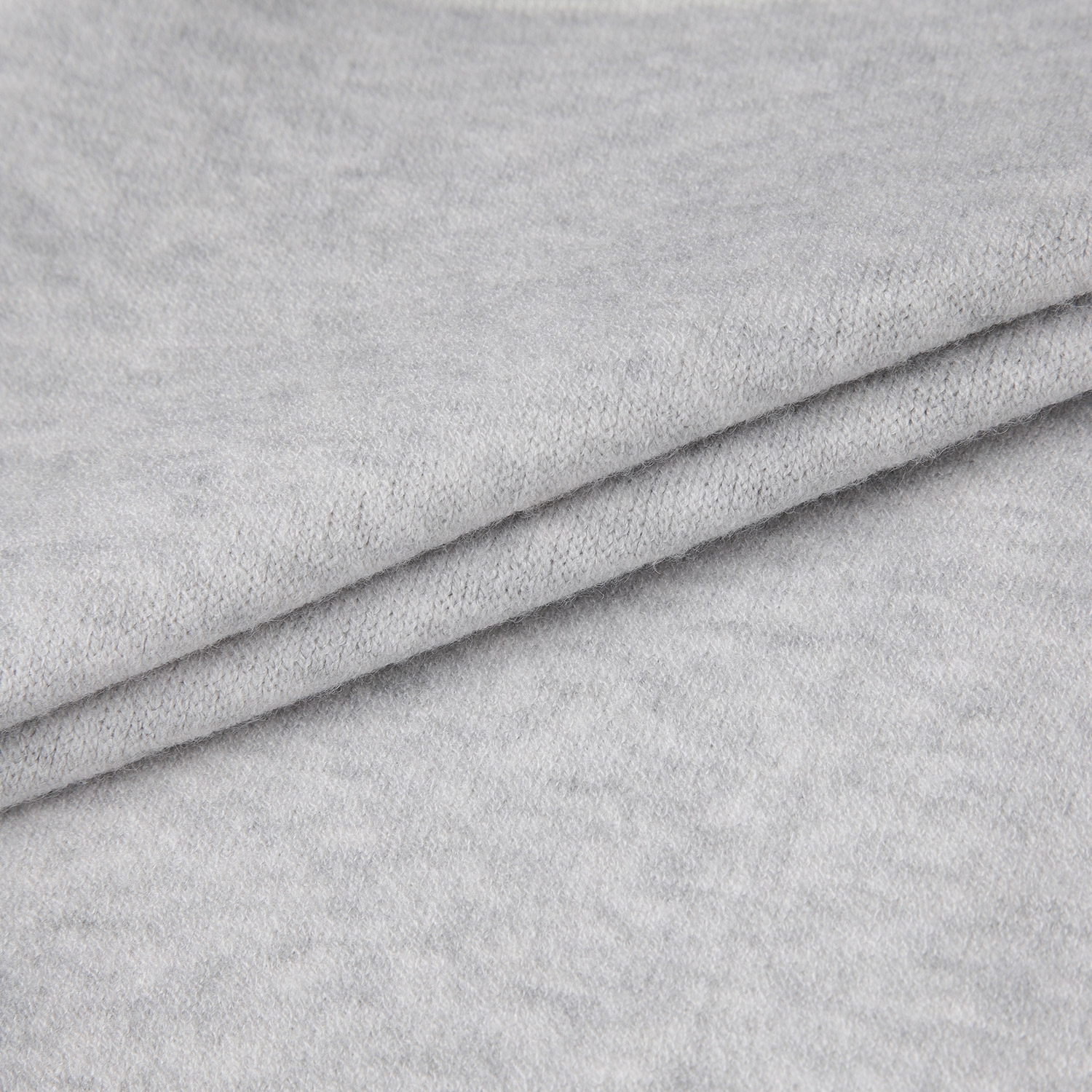 사우스케이프 여성 리버시블 하이넥 자카드 집업 니트_그레이