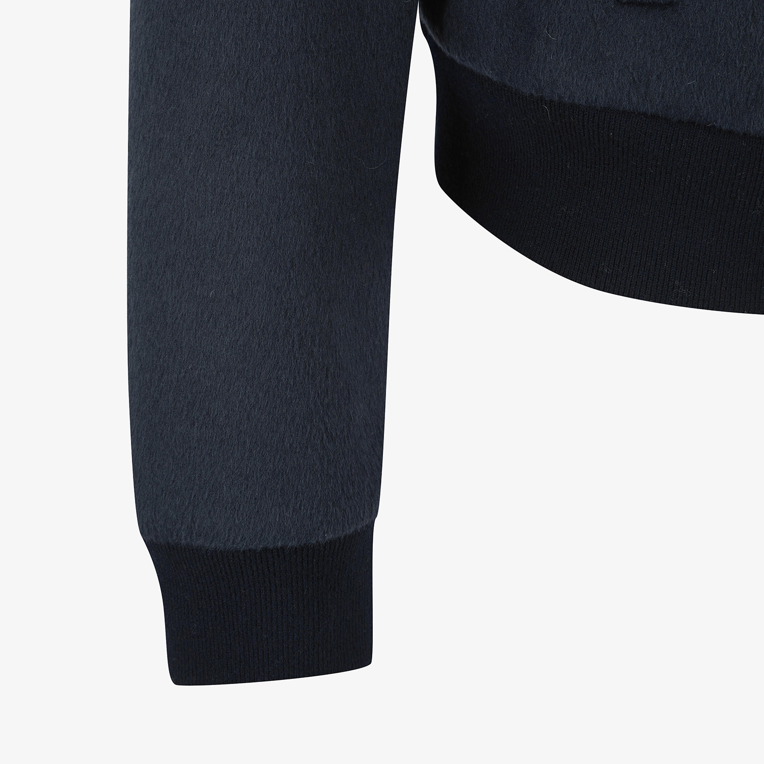 여성 사우스크로스 폭스퍼 카라 울 집업 자켓_다크 네이비