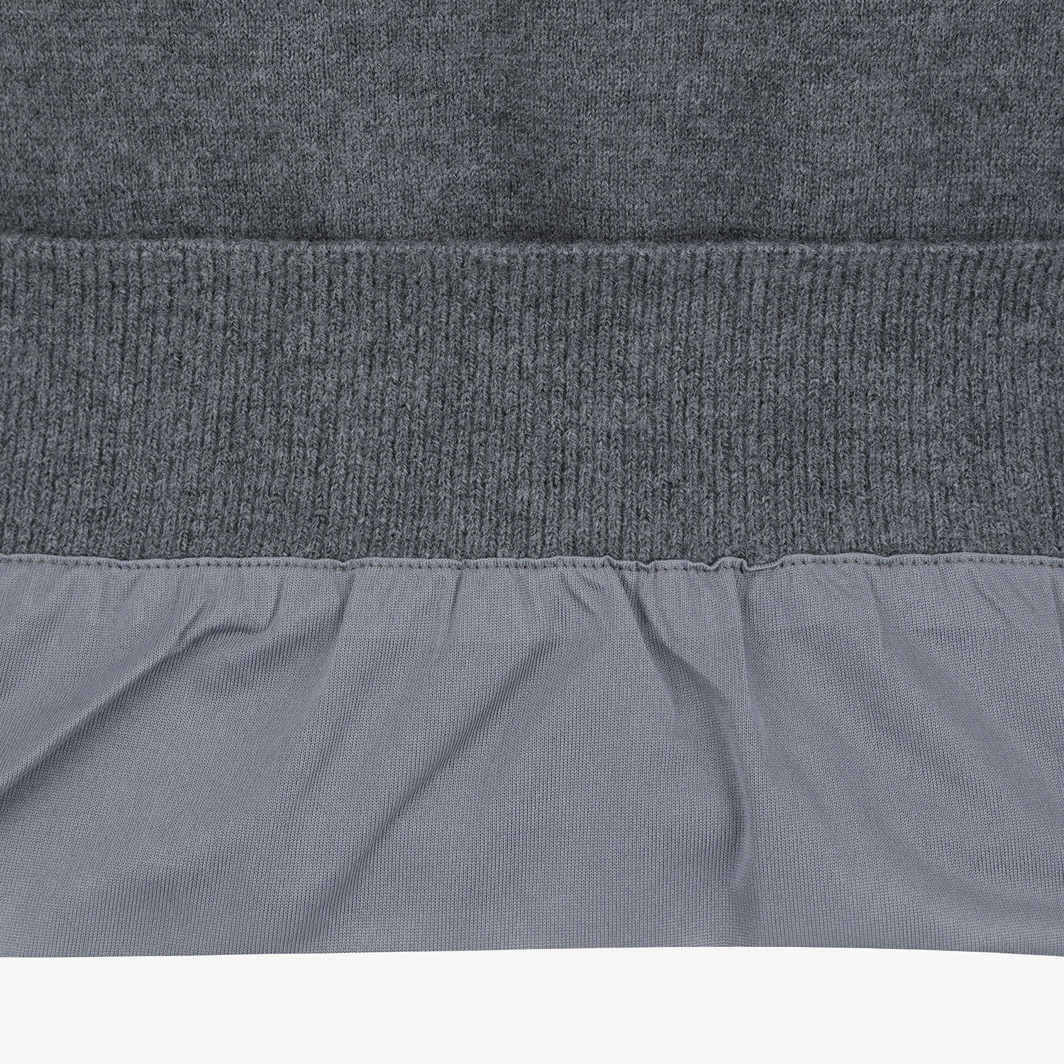 남성 사우스크로스 라운드넥 방풍 니트 풀오버_그레이