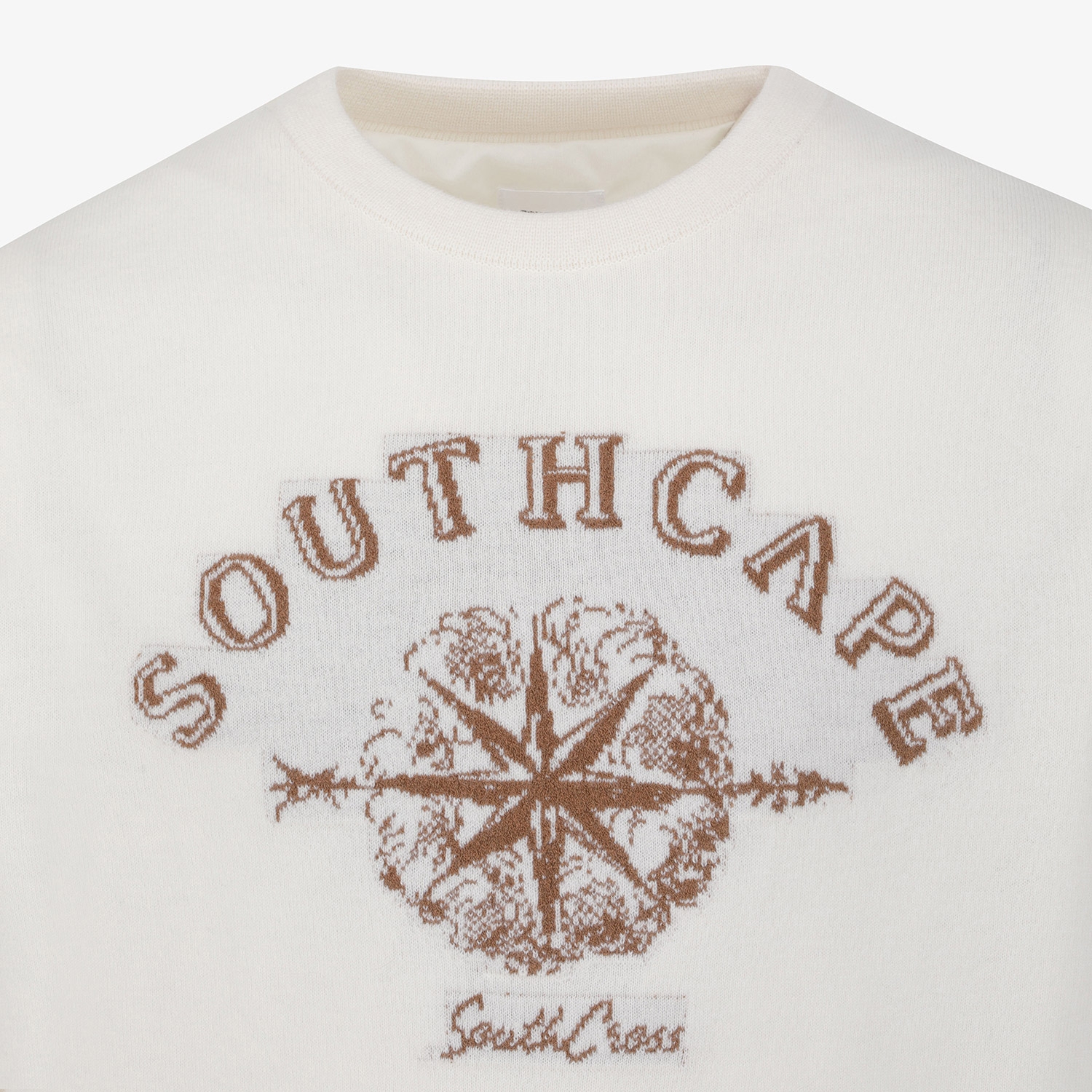 남성 사우스크로스 라운드넥 방풍 니트 풀오버_아이보리