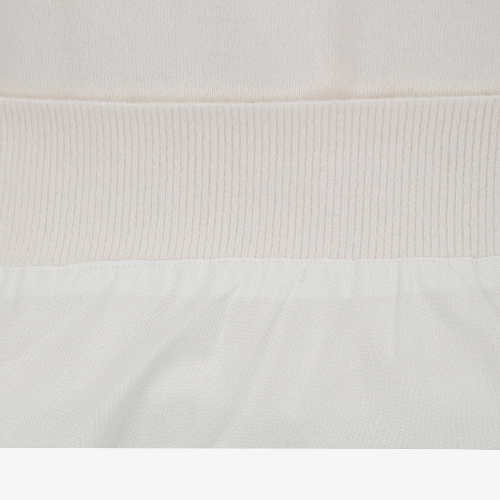 남성 사우스크로스 라운드넥 방풍 니트 풀오버_아이보리