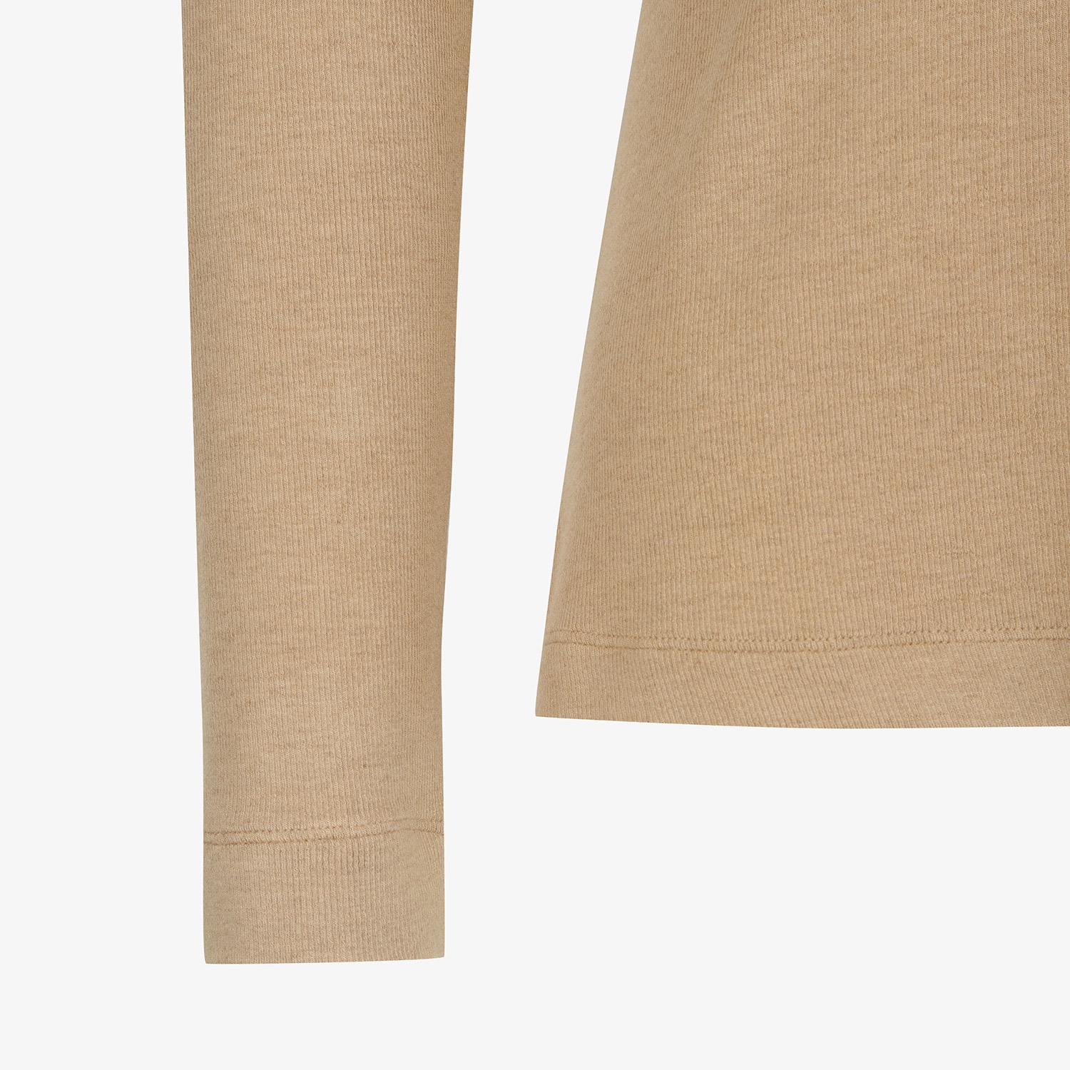 사우스케이프 여성 레이어드 카라 티셔츠_베이지