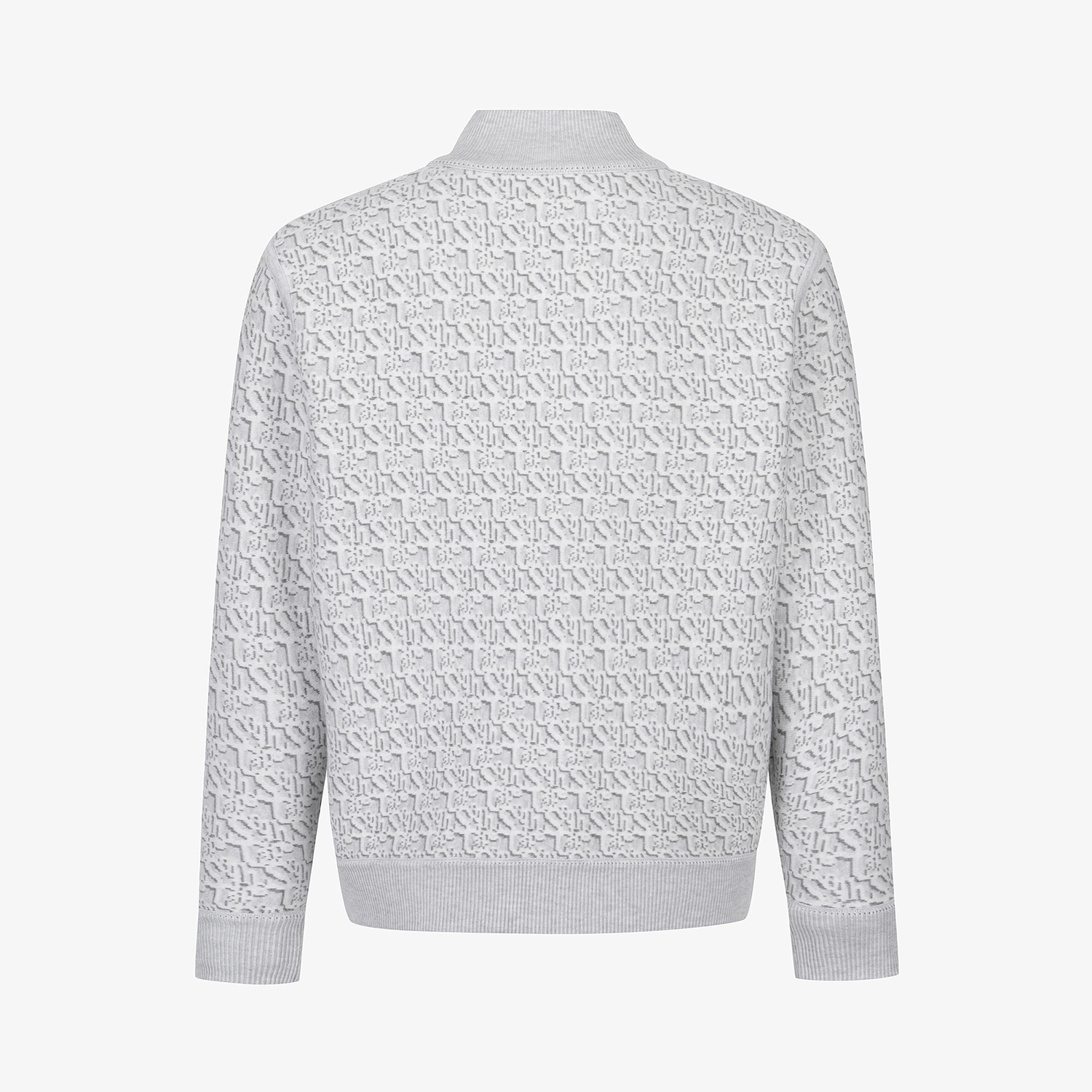 사우스케이프 남성 자카드 리버시블 니트 집업 가디건_그레이