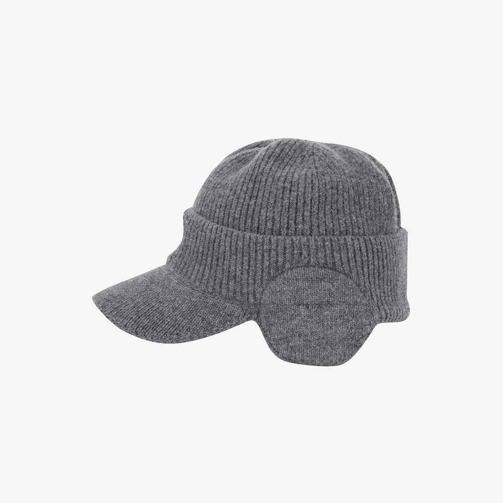 남성 사우스크로스 이어머프 니트캡_멜란지 그레이