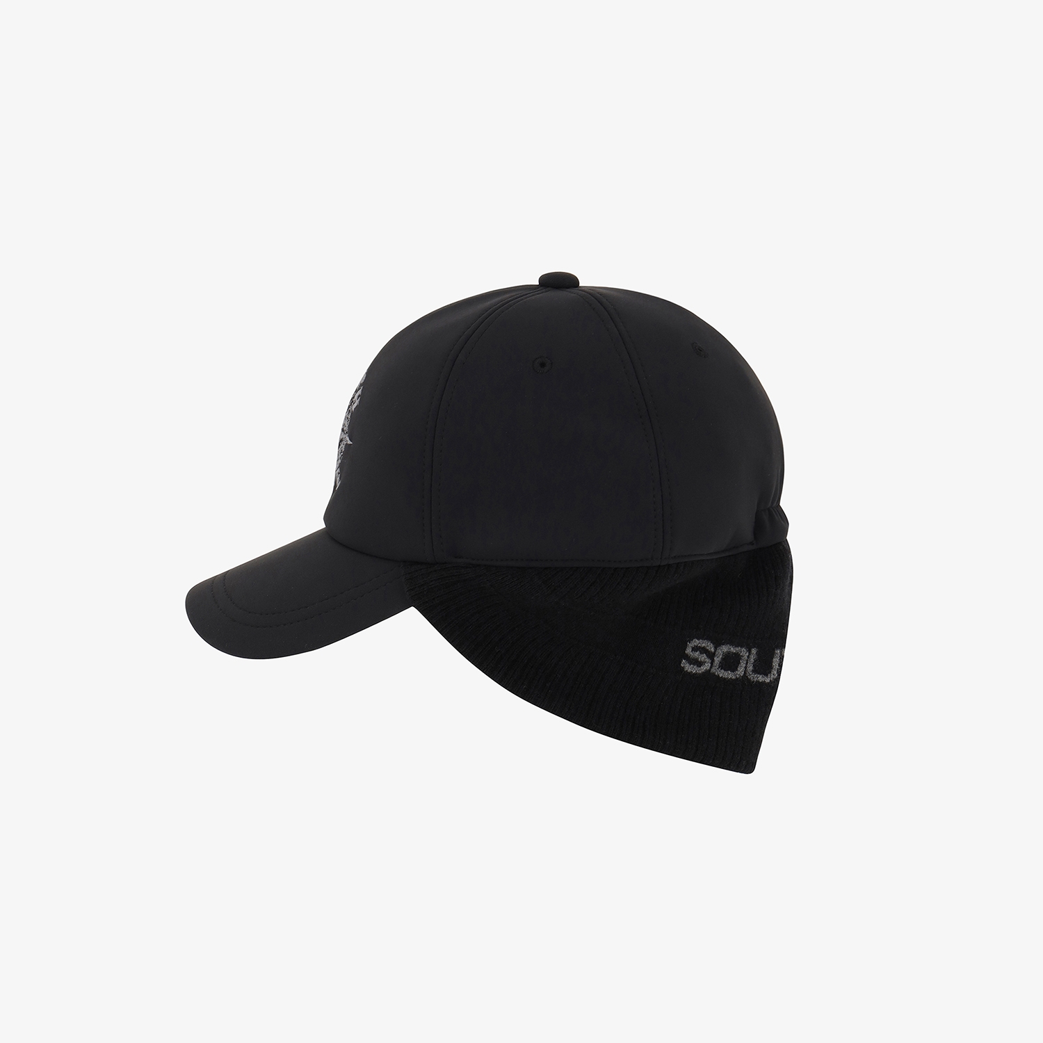 남성 사우스크로스 이어플랩 볼캡_블랙