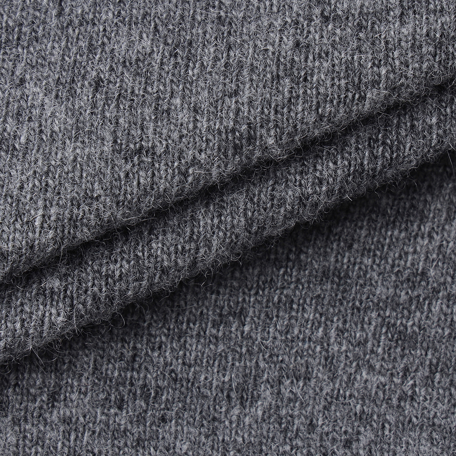 여성 사우스크로스 방풍 캐시미어 헤어리 후드 니트_그레이