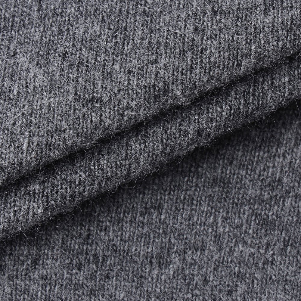 여성 사우스크로스 방풍 캐시미어 헤어리 후드 니트_그레이