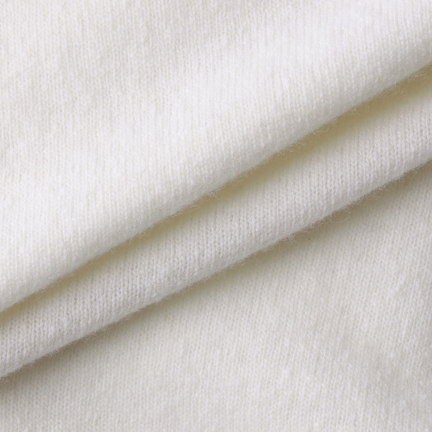 여성 사우스크로스 방풍 캐시미어 헤어리 후드 니트_화이트