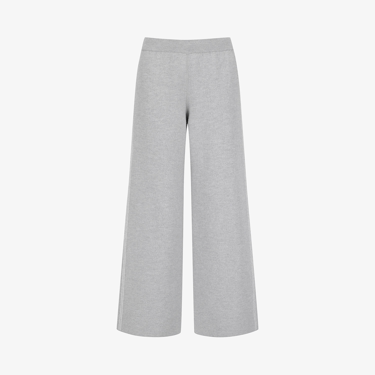 사우스케이프 여성 리버시블 자카드 니트 팬츠_그레이