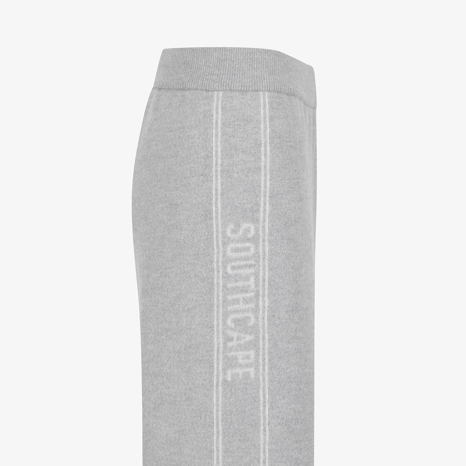 사우스케이프 여성 리버시블 자카드 니트 팬츠_그레이