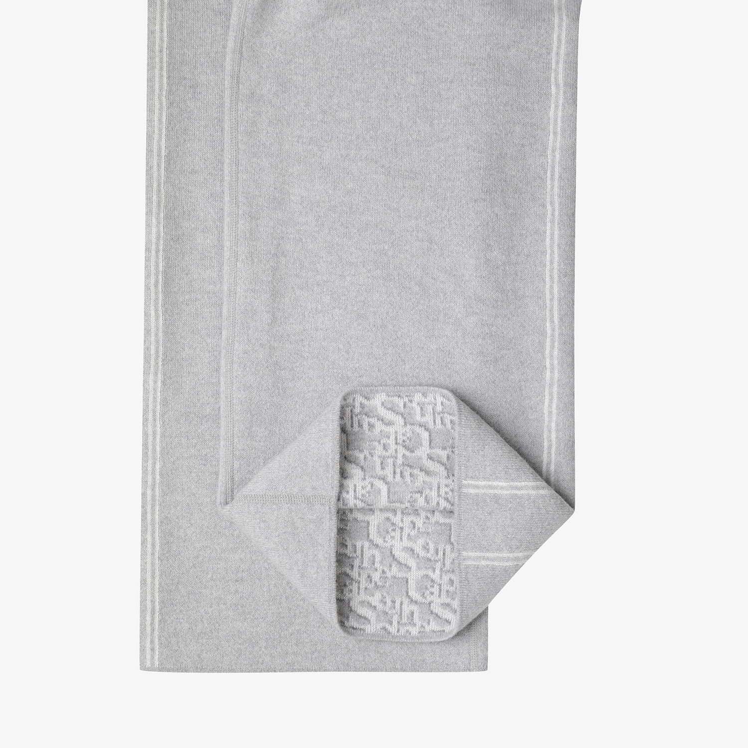 사우스케이프 여성 리버시블 자카드 니트 팬츠_그레이