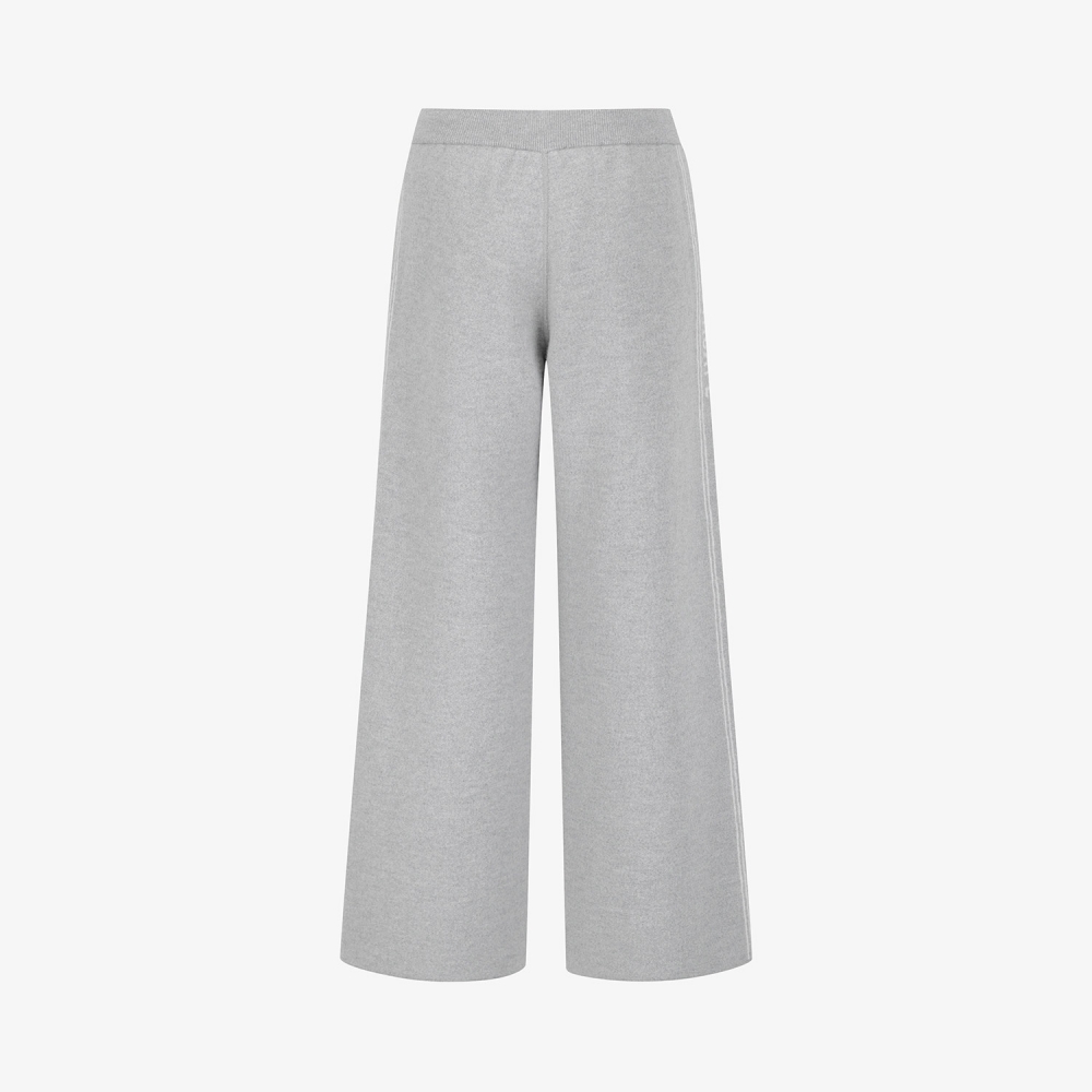 사우스케이프 여성 리버시블 자카드 니트 팬츠_그레이