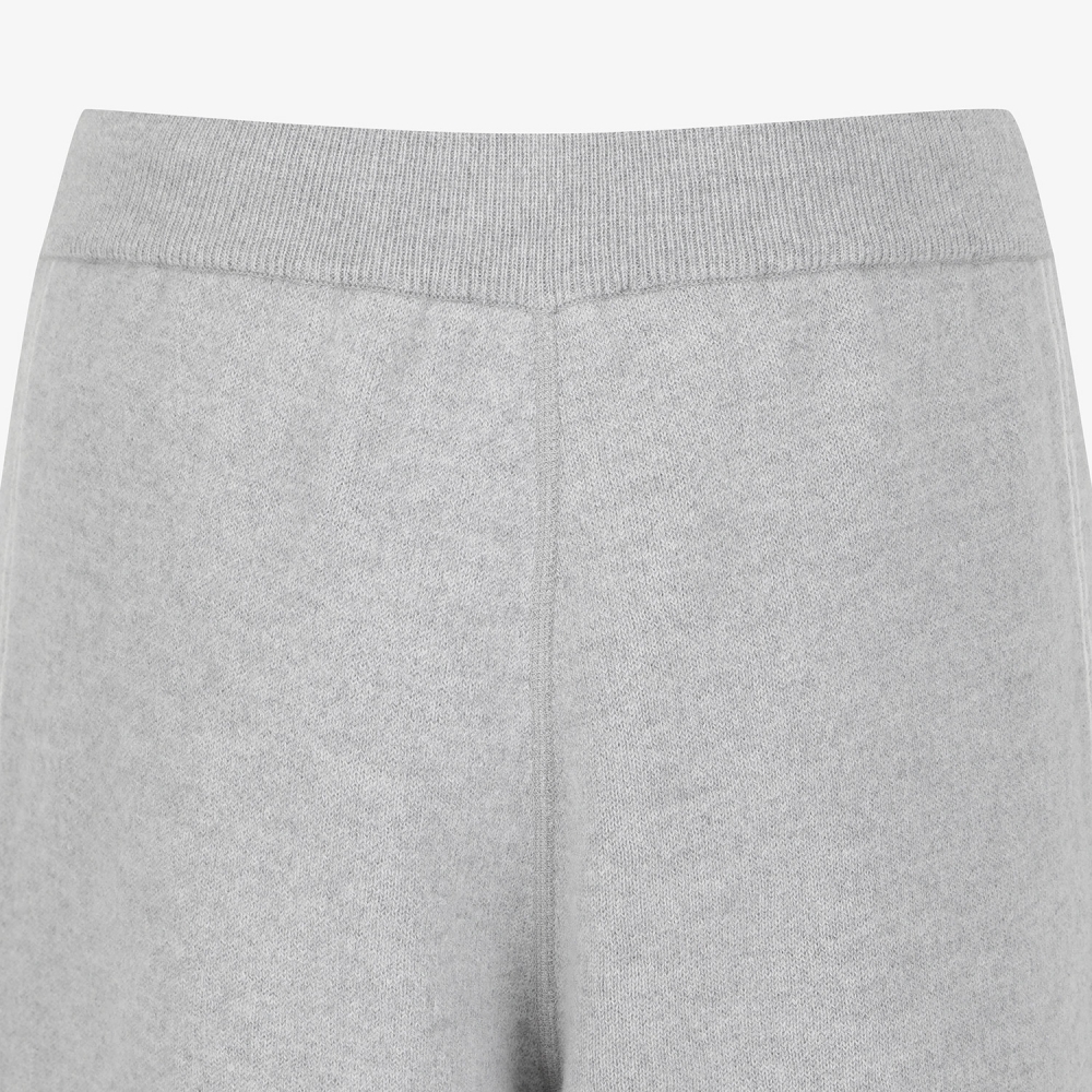 사우스케이프 여성 리버시블 자카드 니트 팬츠_그레이