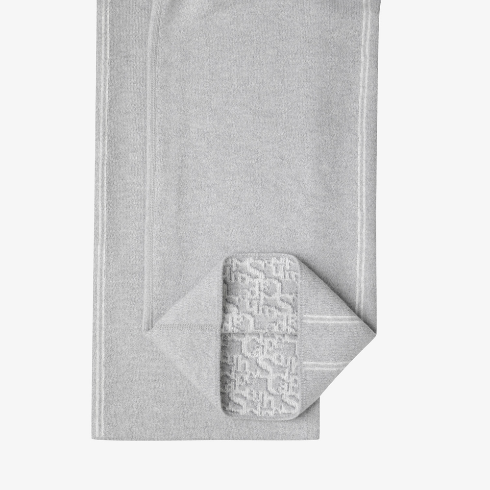 사우스케이프 여성 리버시블 자카드 니트 팬츠_그레이