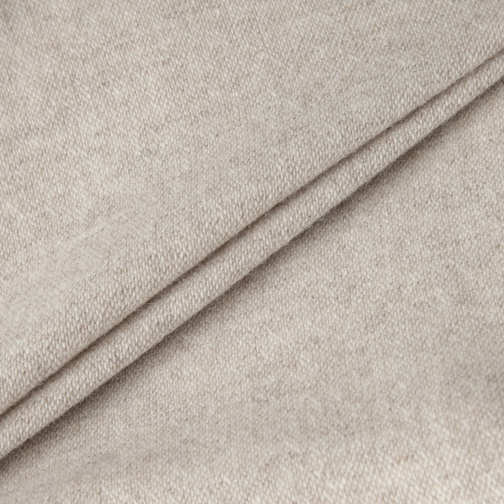 사우스케이프 여성 밍크퍼 카라 집업 베스트_베이지