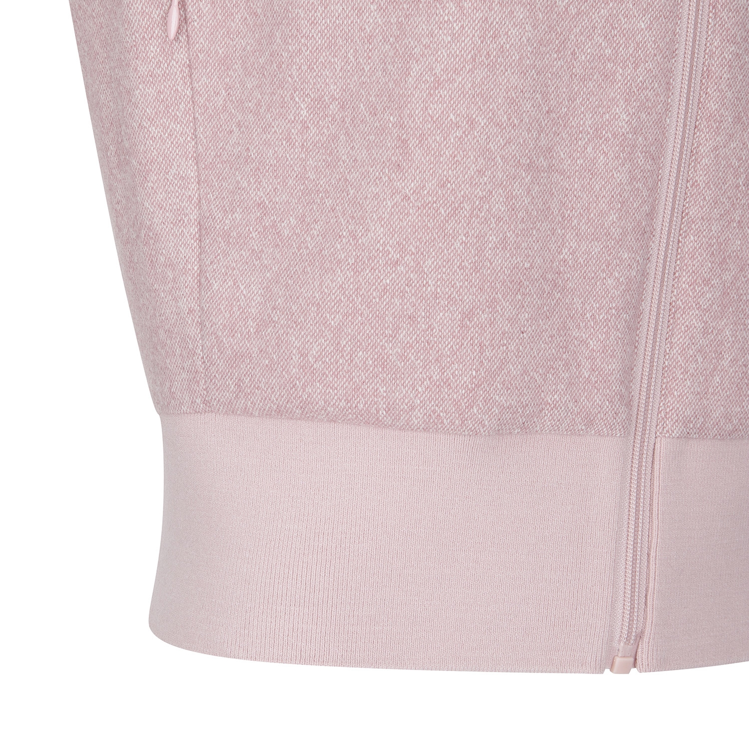 사우스케이프 여성 밍크퍼 카라 집업 베스트_핑크