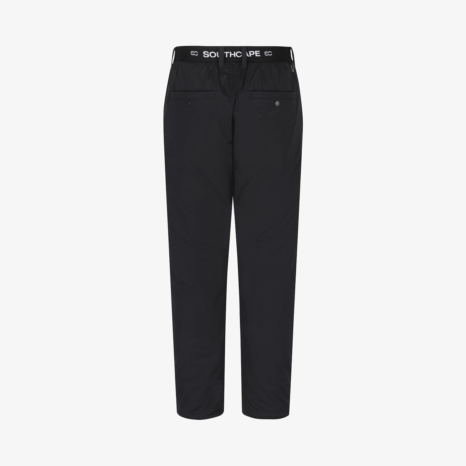 사우스케이프 남성 싱글 카고 포켓 패딩 팬츠_블랙