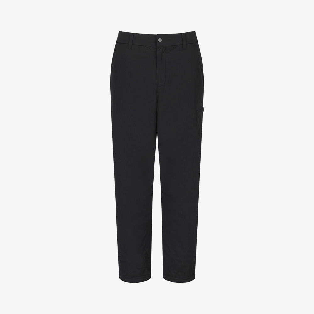 사우스케이프 남성 싱글 카고 포켓 패딩 팬츠_블랙