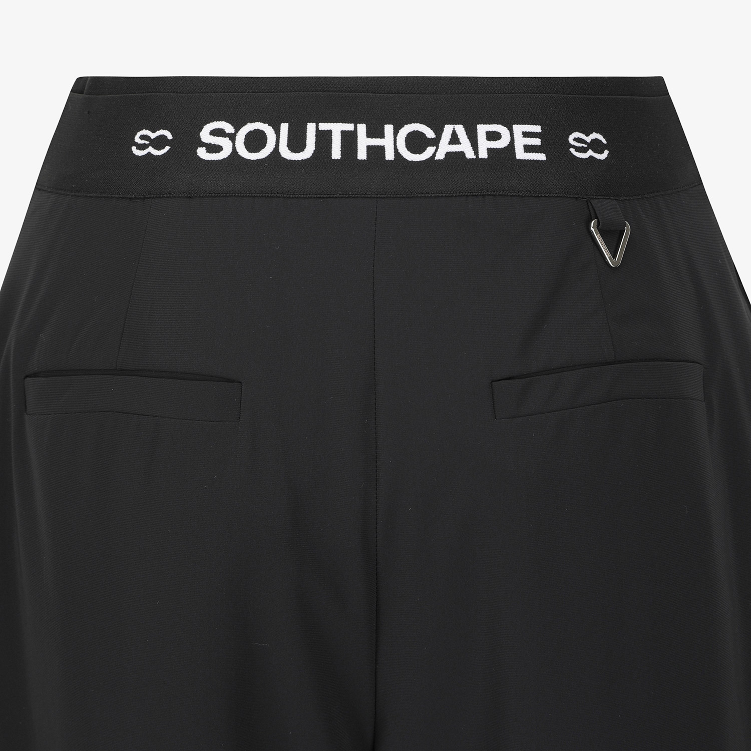 사우스케이프 여성 핀턱 패딩 와이드 팬츠_블랙