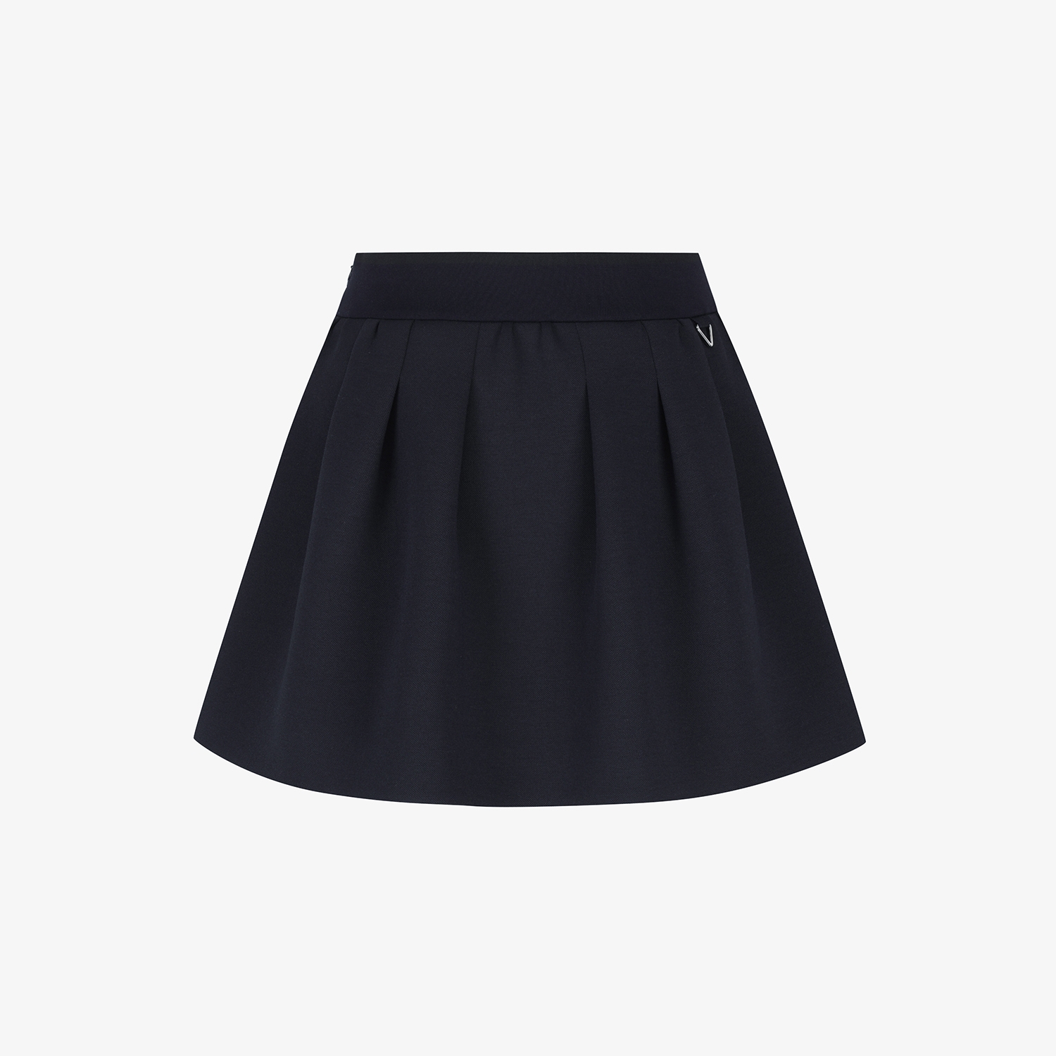 여성 사우스크로스 플레어 실루엣 스커트_다크 네이비