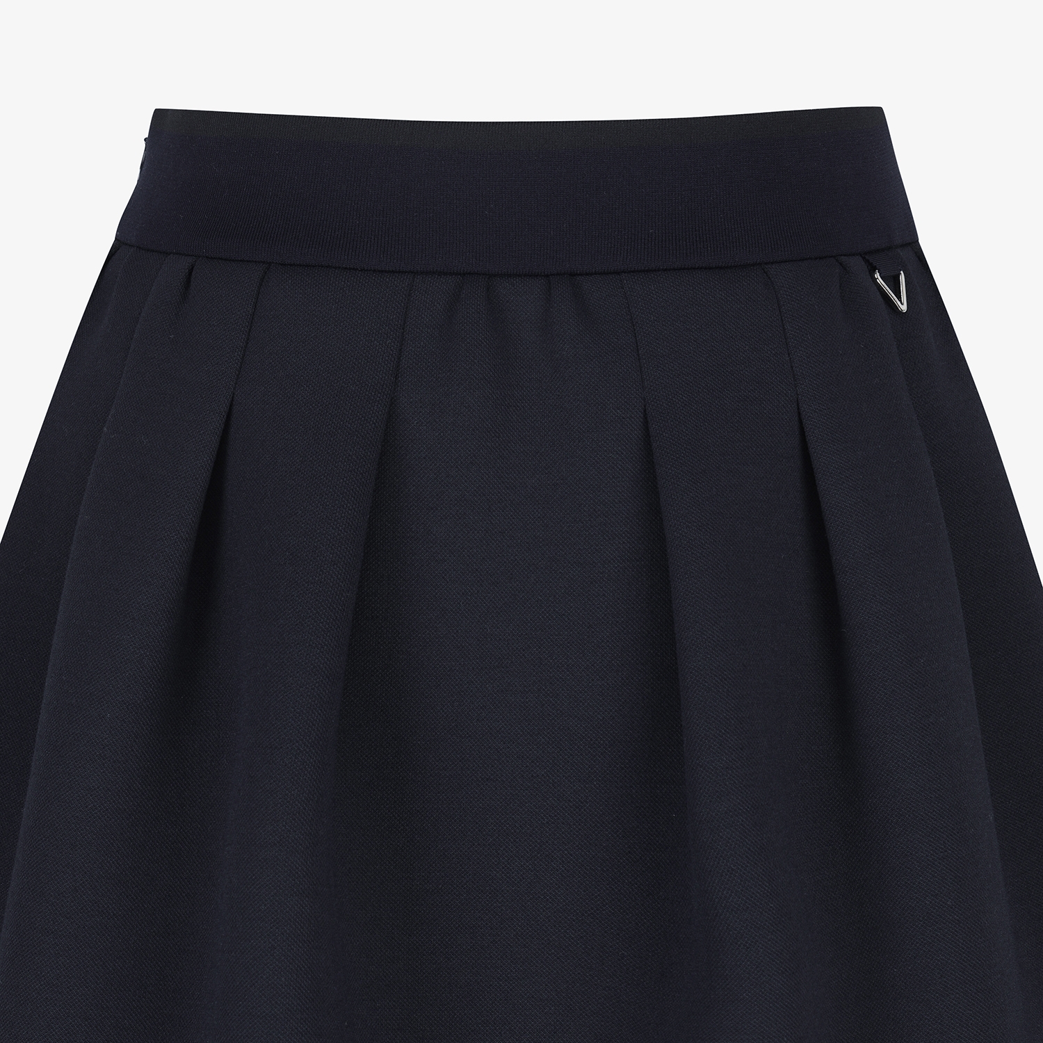 여성 사우스크로스 플레어 실루엣 스커트_다크 네이비