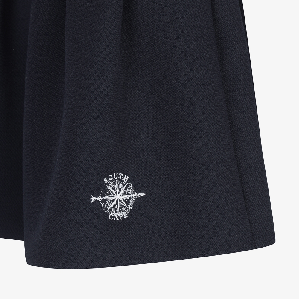 여성 사우스크로스 플레어 실루엣 스커트_다크 네이비