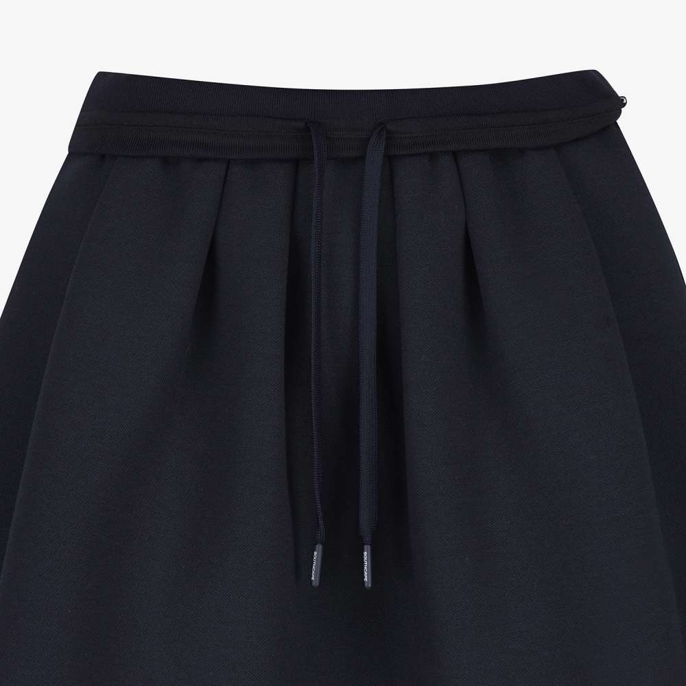 여성 사우스크로스 플레어 실루엣 스커트_다크 네이비