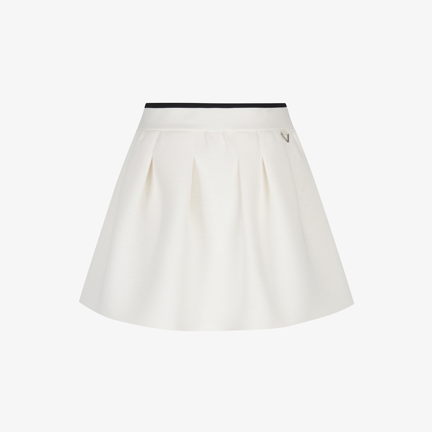 여성 사우스크로스 플레어 실루엣 스커트_아이보리