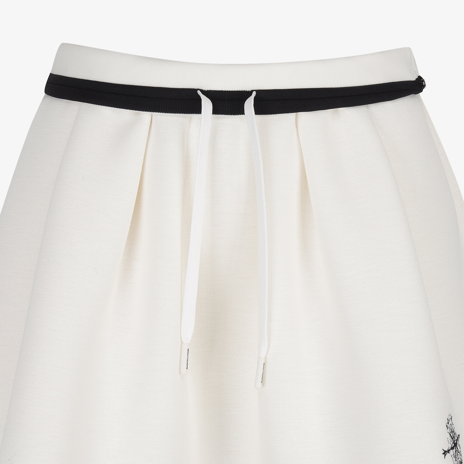 여성 사우스크로스 플레어 실루엣 스커트_아이보리