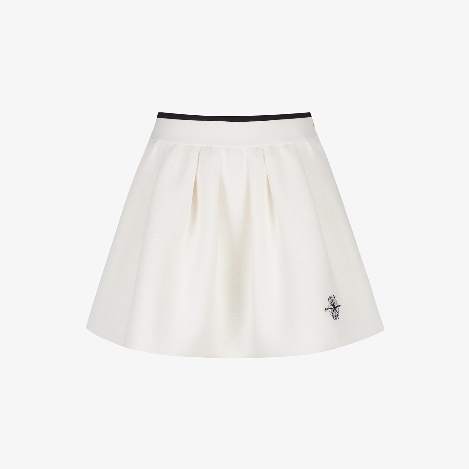 여성 사우스크로스 플레어 실루엣 스커트_아이보리