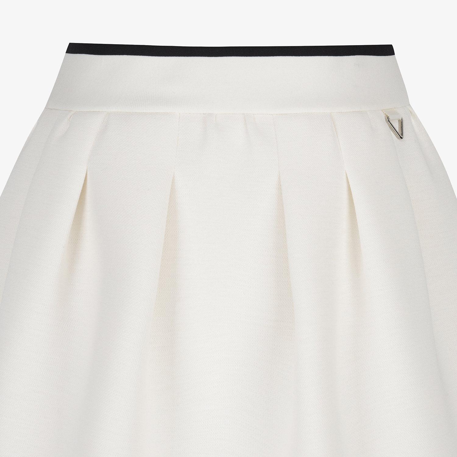 여성 사우스크로스 플레어 실루엣 스커트_아이보리