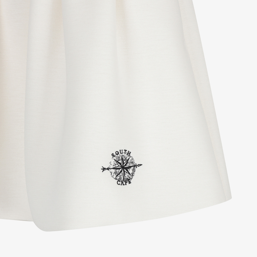 여성 사우스크로스 플레어 실루엣 스커트_아이보리