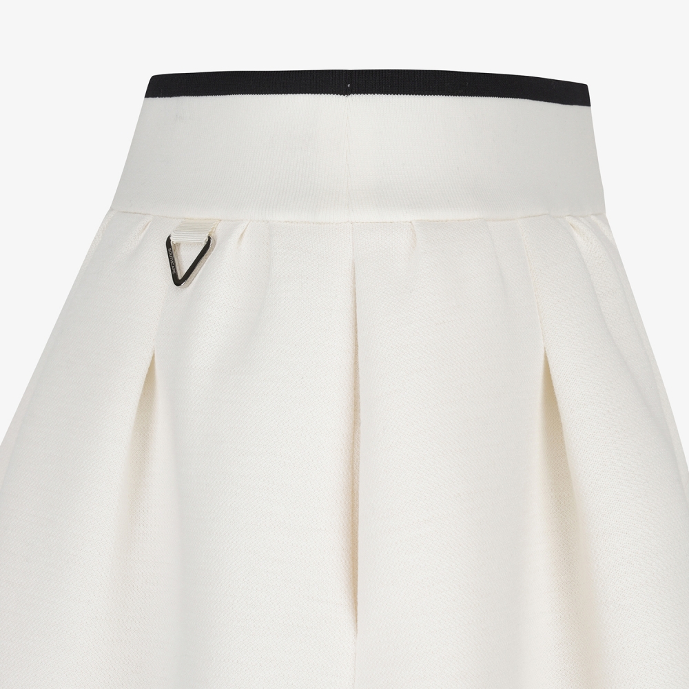 여성 사우스크로스 플레어 실루엣 스커트_아이보리