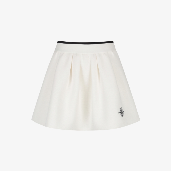 여성 사우스크로스 플레어 실루엣 스커트_아이보리