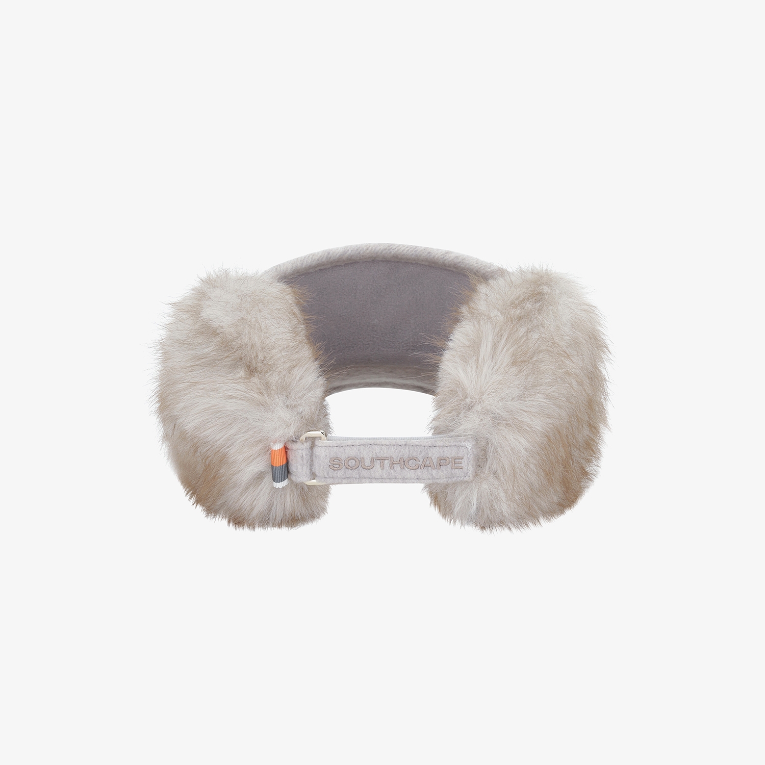 사우스케이프 여성 로고 퍼 이어머프 바이저_라이트 그레이