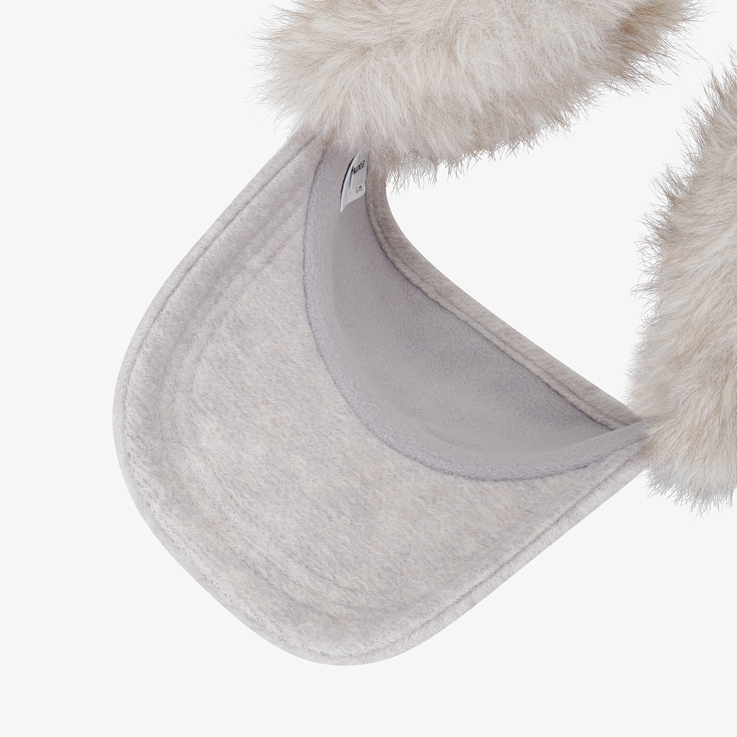 사우스케이프 여성 로고 퍼 이어머프 바이저_라이트 그레이