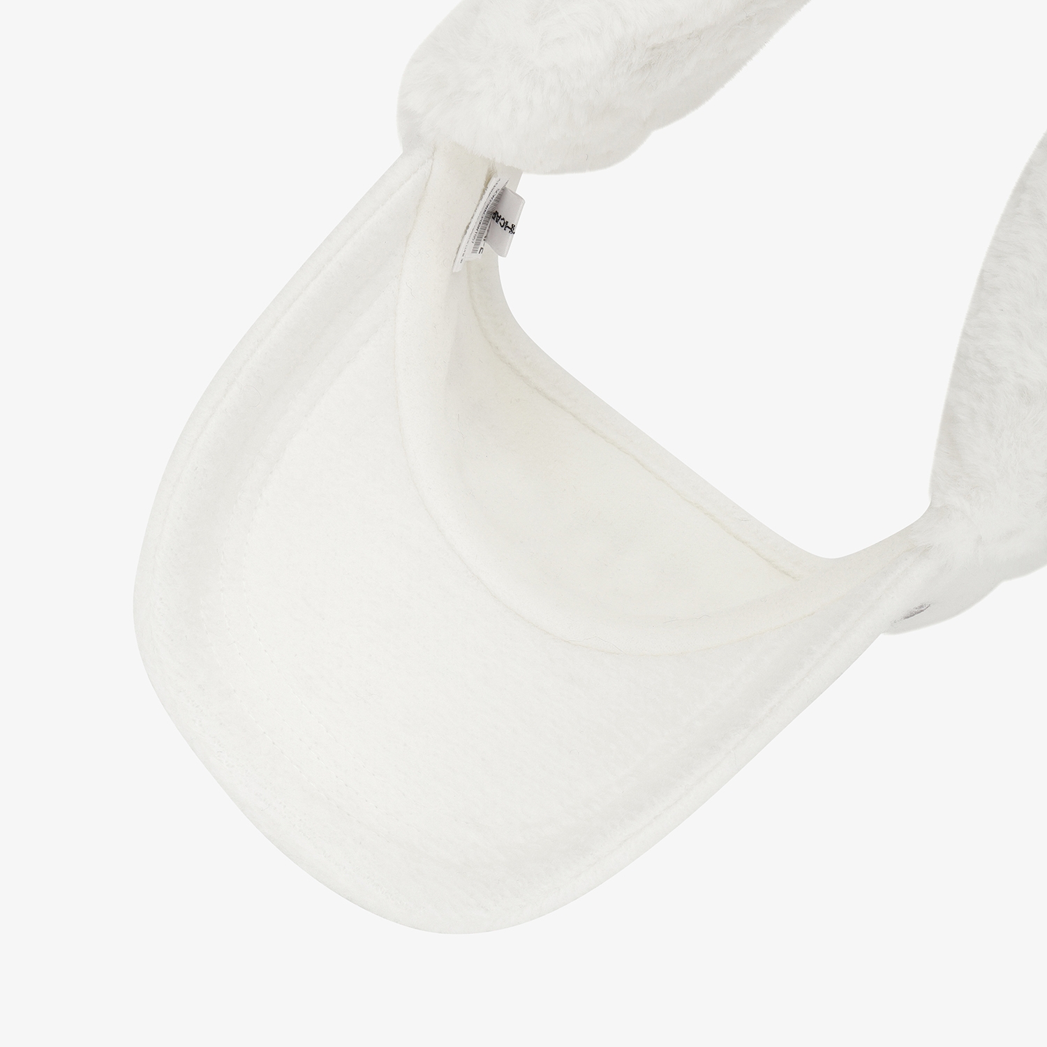 사우스케이프 여성 로고 퍼 이어머프 바이저_화이트