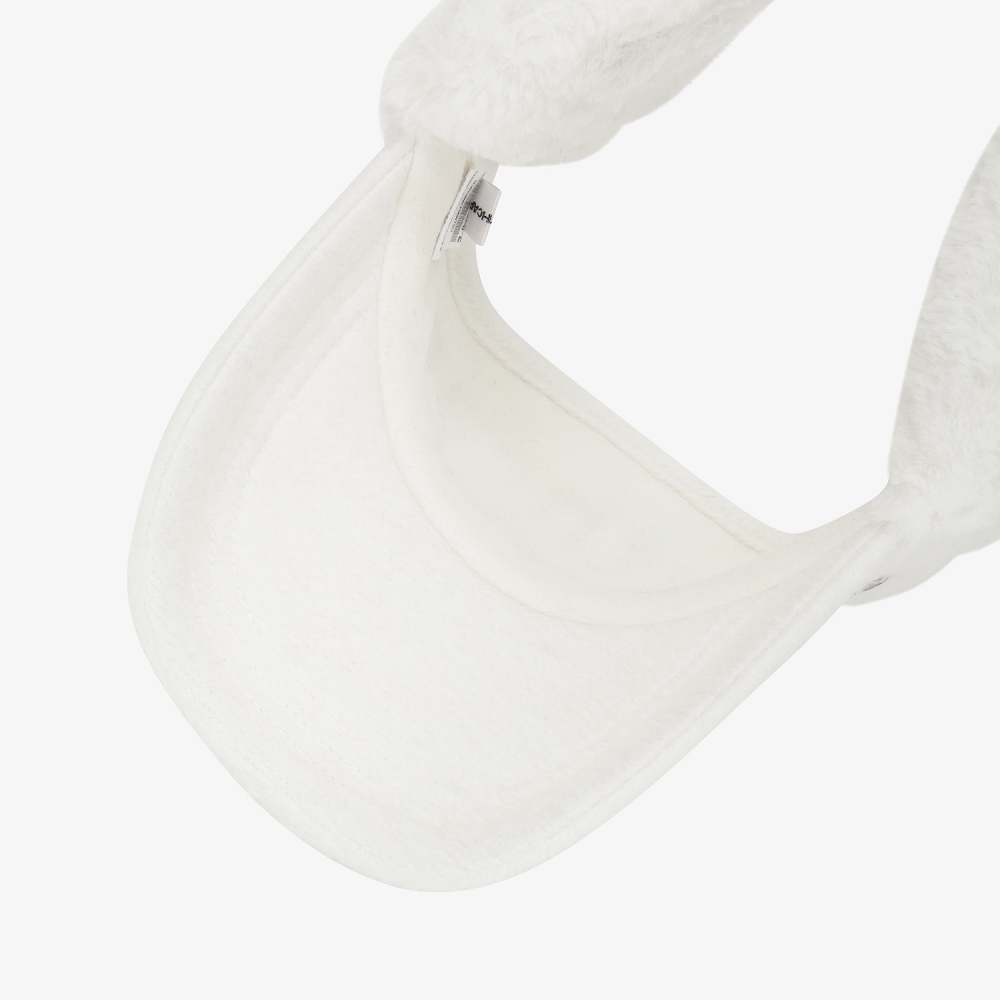 사우스케이프 여성 로고 퍼 이어머프 바이저_화이트