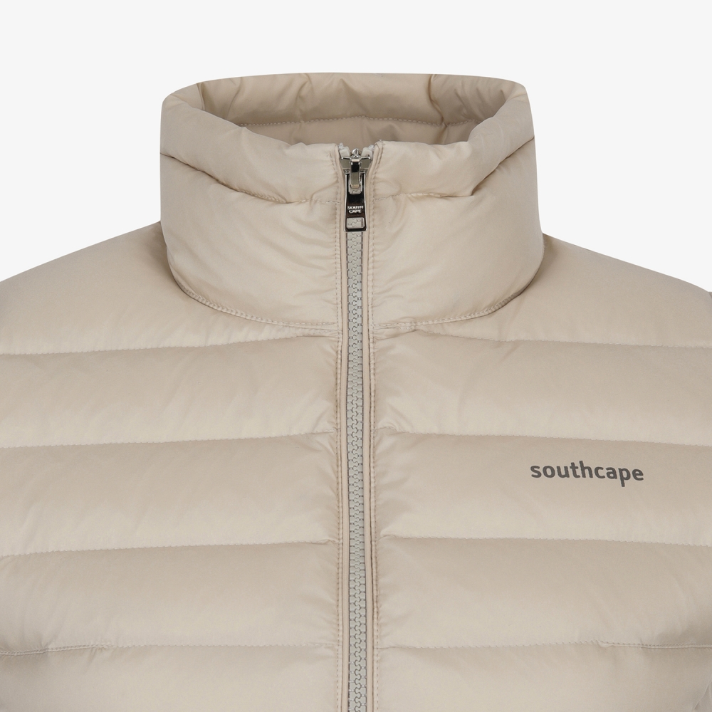 사우스케이프 여성 라이트 구스 다운 베스트_라이트 베이지