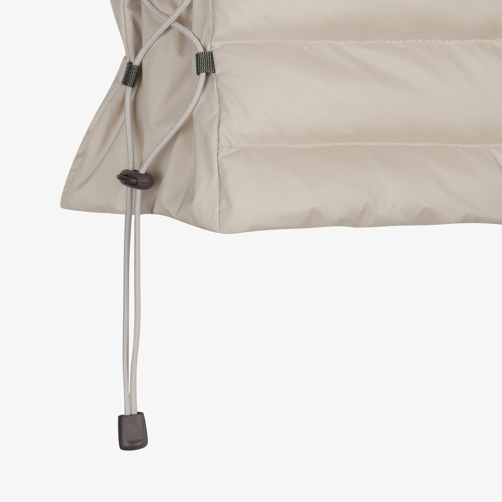 사우스케이프 여성 라이트 구스 다운 베스트_라이트 베이지