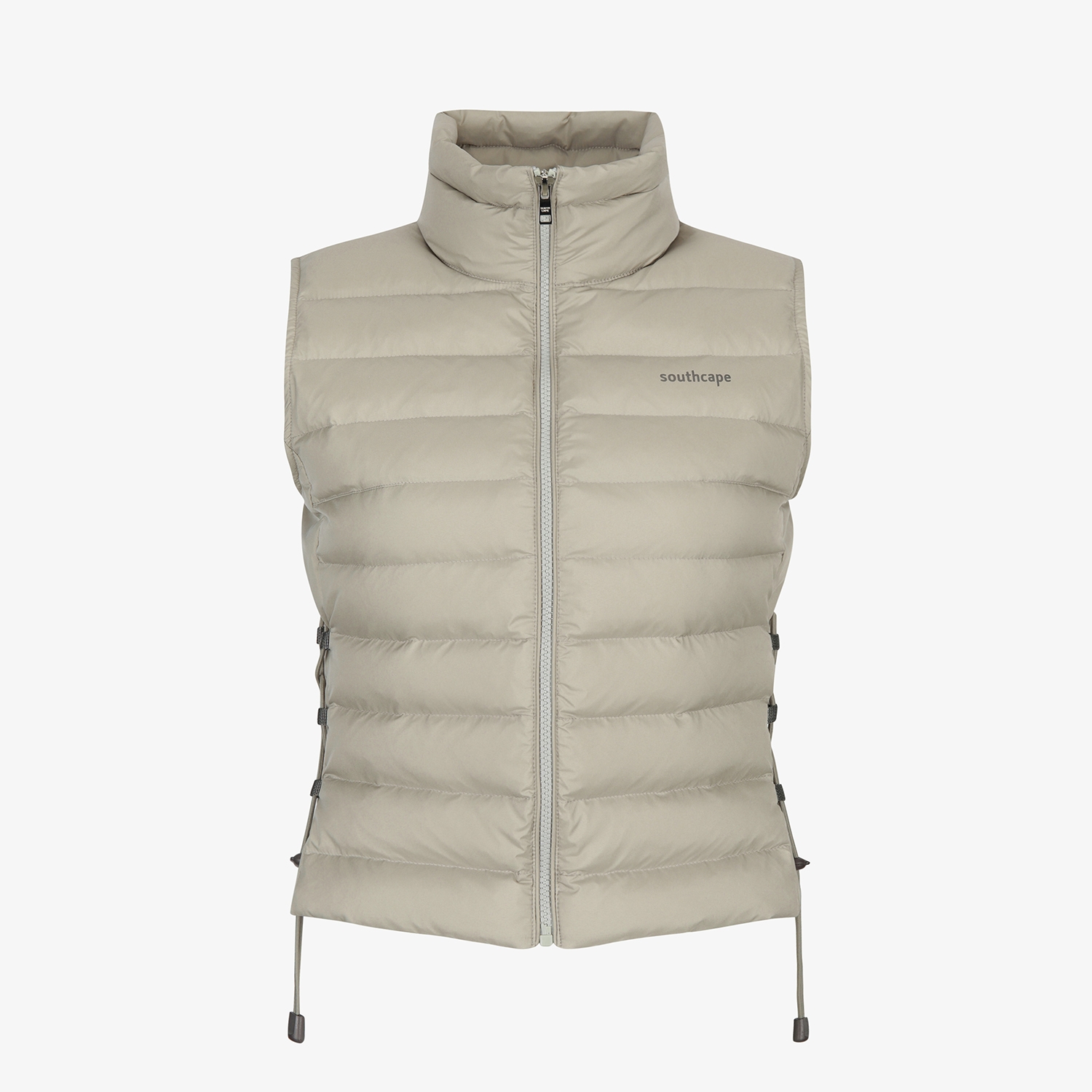사우스케이프 여성 라이트 구스 다운 베스트_세피아