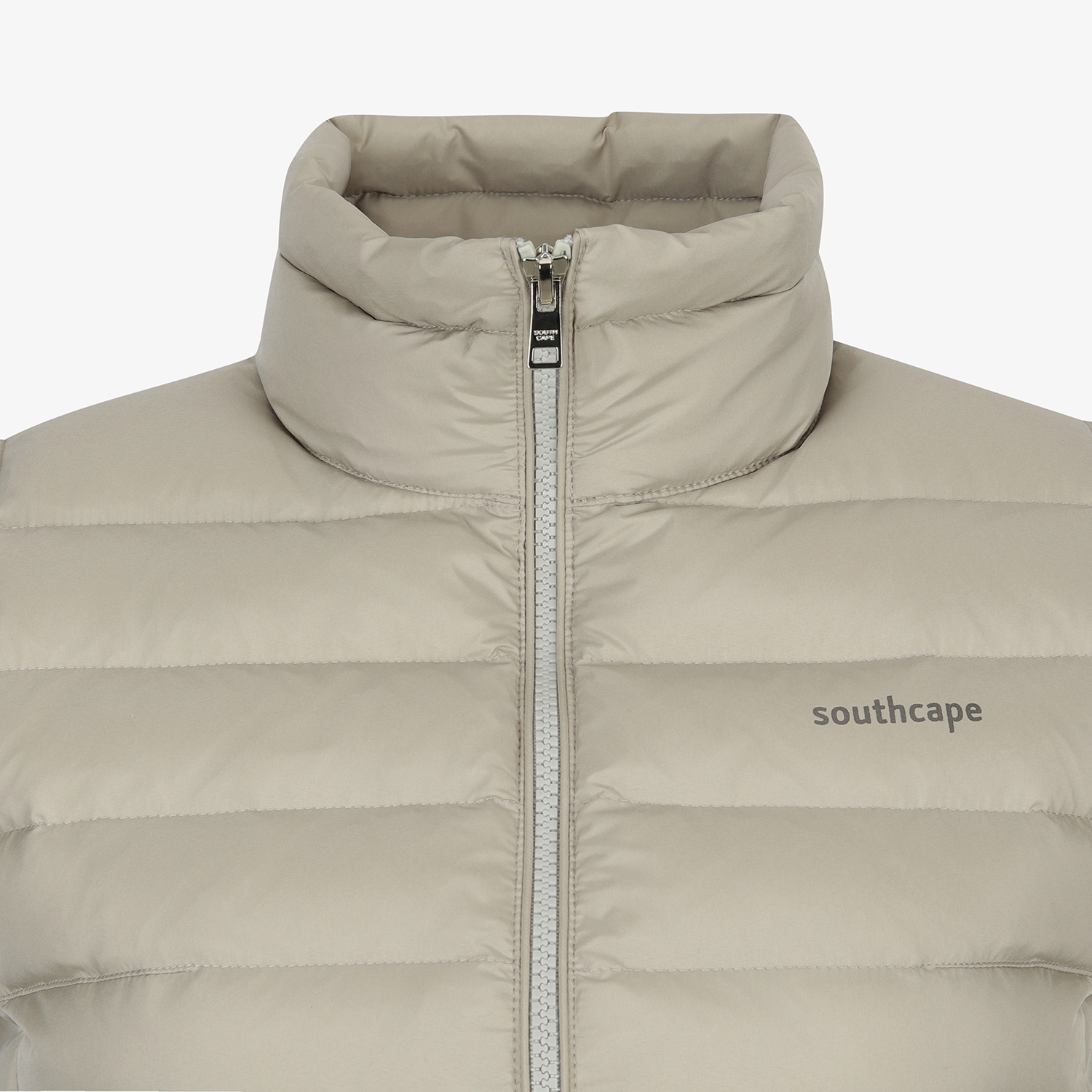 사우스케이프 여성 라이트 구스 다운 베스트_세피아