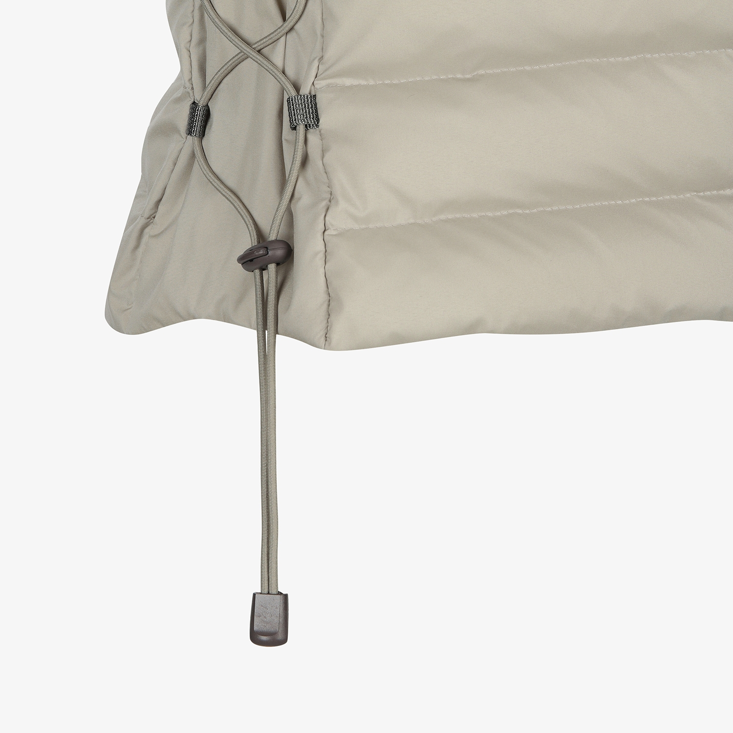 사우스케이프 여성 라이트 구스 다운 베스트_세피아